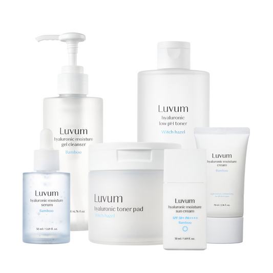 Luvum Hyaluron pakke - Perfekt for daglig pleie til tørr og sliten hud (6 produkter)