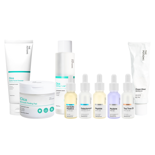 Bilde av produkter i Cica hudpleierutine