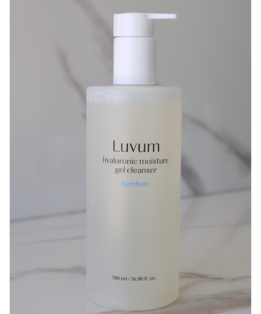 Luvum Bamboo Hyaluronic Moisture Gel Rens (500ml) - NY og større flaske
