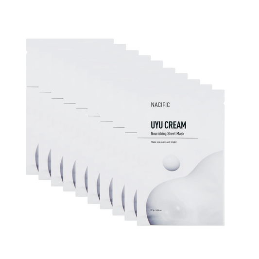 Bilde av en rekke med NACIFIC Uyu Cream Nourishing Sheet Mask ansiktsmasker