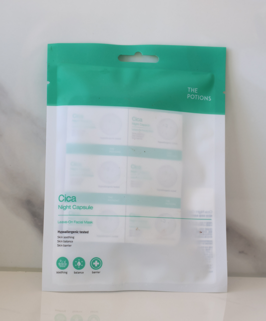 The Potions Cica Night Capsule Nattmaske (2mlX6stk) - Gir fuktighetsboost og reduserer aldringstegn