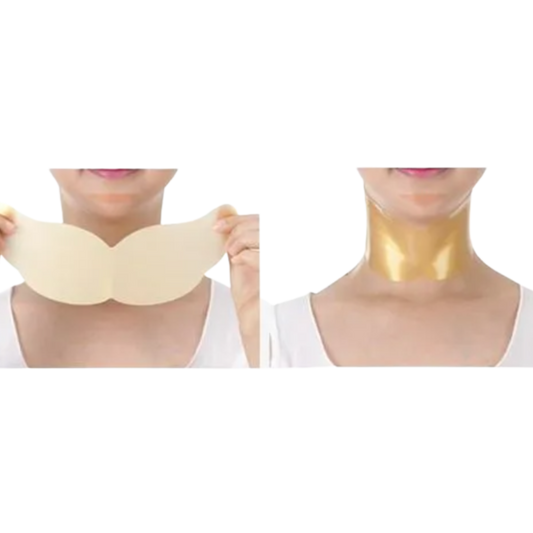 Bilde av hvordan Petitfèe Gold Neck Pack påføres