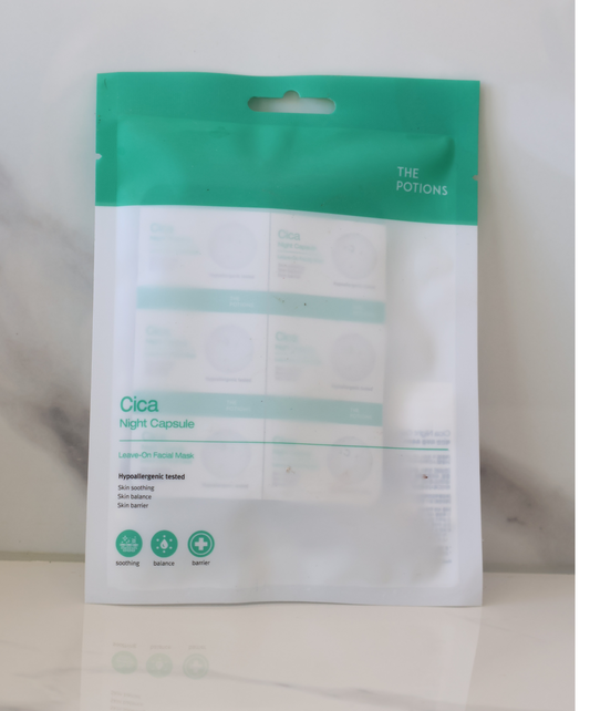 The Potions Cica Night Capsule Nattmaske (2mlX6stk) - Gir fuktighetsboost og reduserer aldringstegn