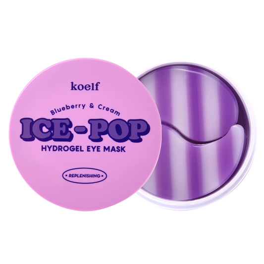 Produktbilde av Koelf Hydrogel Øyemasker Ice-Pop - Blåbær og Krem