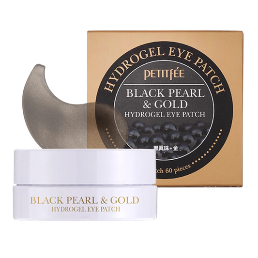 Petitfee Black Pearl & Gold Hydrogel Øyemasker (60stk)