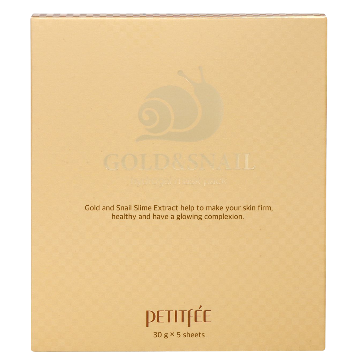 Petitfee Gold and Snail ansiktsmaske (5stk) - KaRebeauty