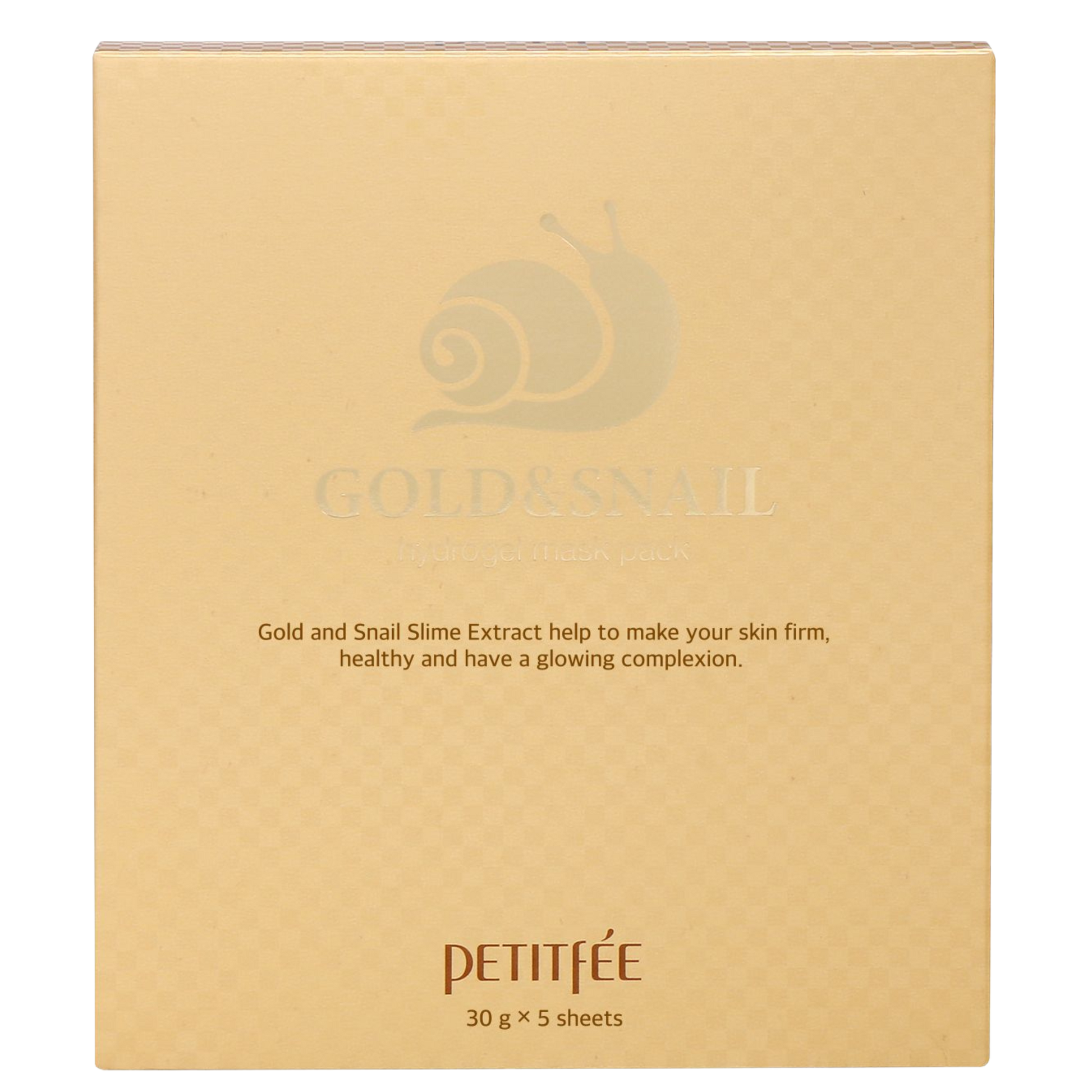 Petitfee Gold and Snail ansiktsmaske (5stk) - KaRebeauty