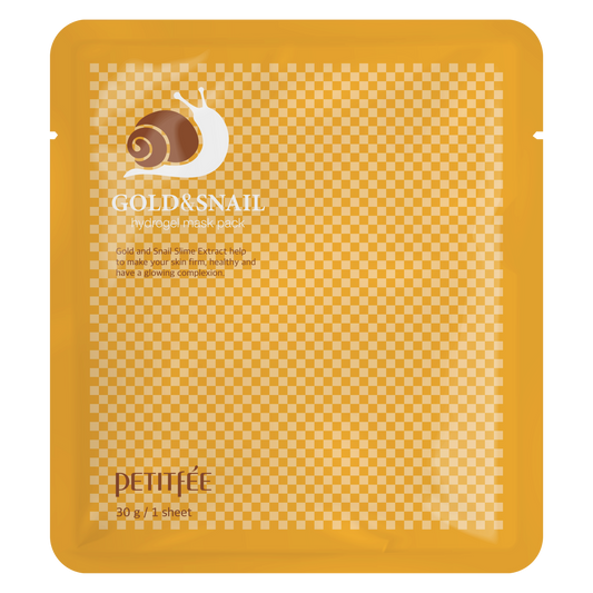 Petitfee Gold and Snail ansiktsmaske (1stk) - KaRebeauty