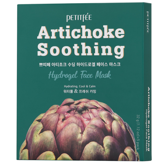 Petitfee Agave artichoke soothing Hydrogel Face Mask (5stk) - KaRebeauty